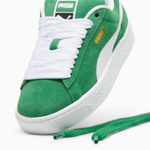 Sneakers Suede XL pour enfant et adolescent, Archive Green-PUMA White, extralarge